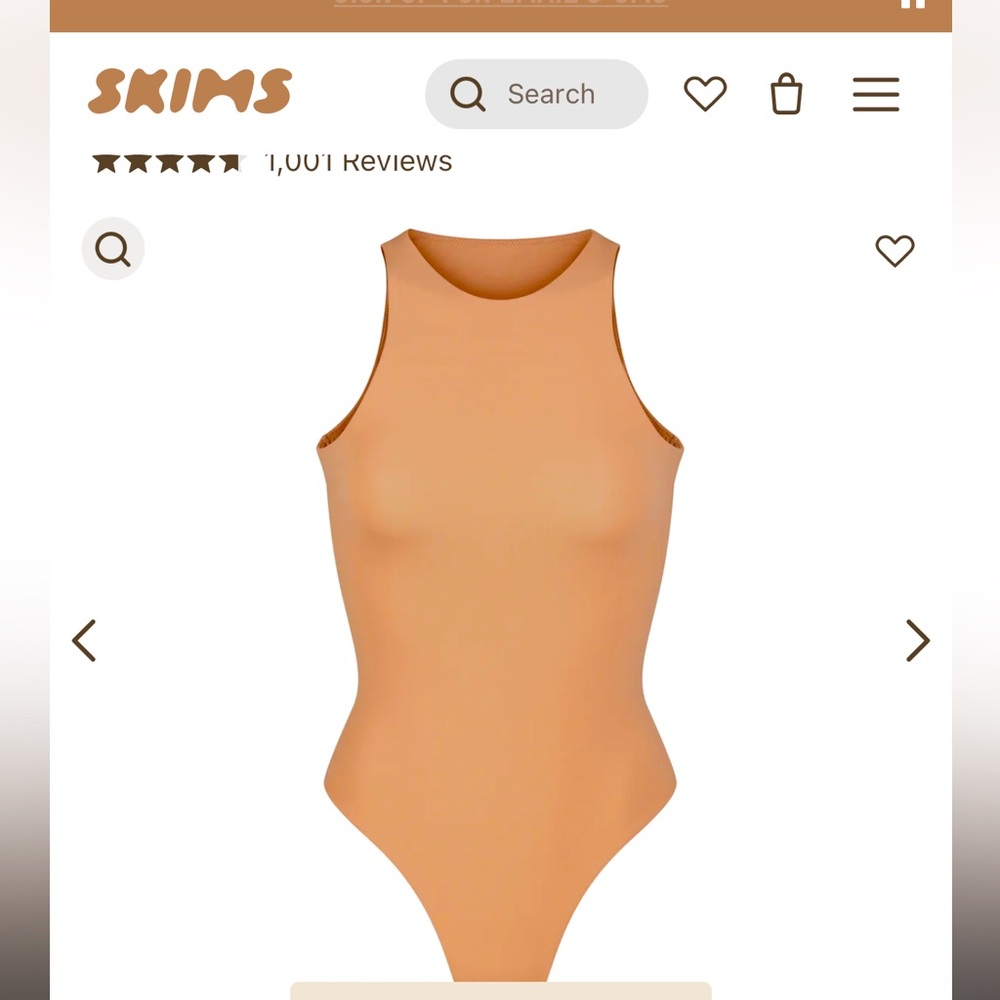 Skims body suit